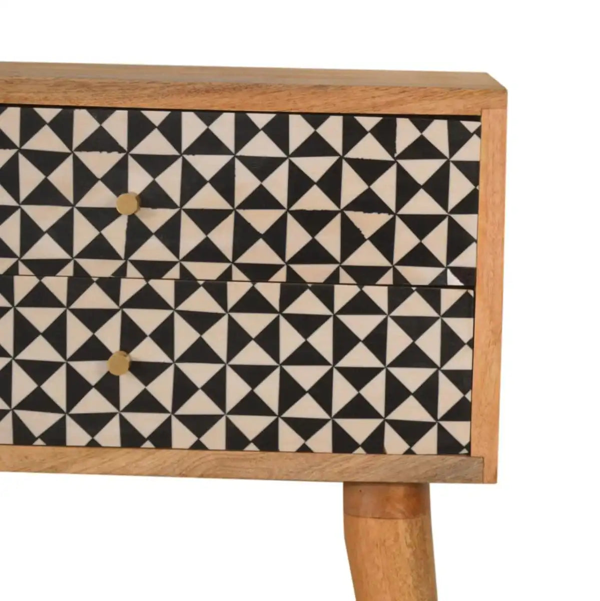 Rafina 2 Drawer Bedside Cabinet Unit - Price Crash Furniture