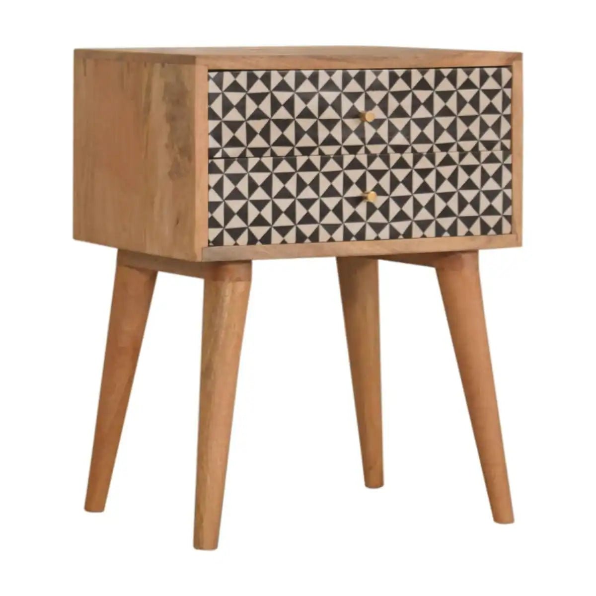 Rafina 2 Drawer Bedside Cabinet Unit - Price Crash Furniture