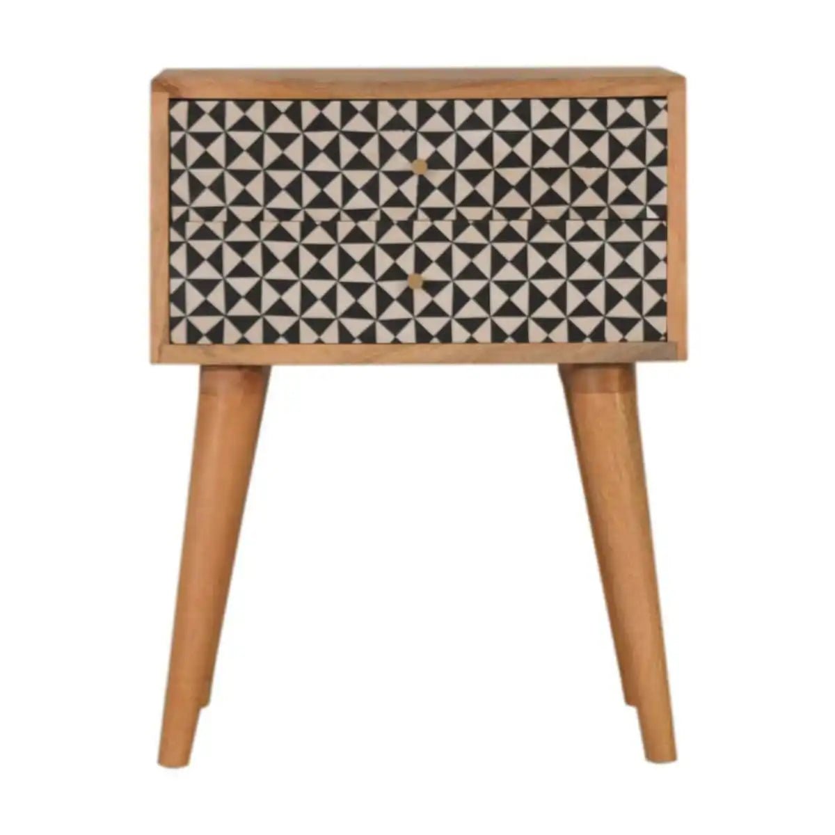 Rafina 2 Drawer Bedside Cabinet Unit - Price Crash Furniture