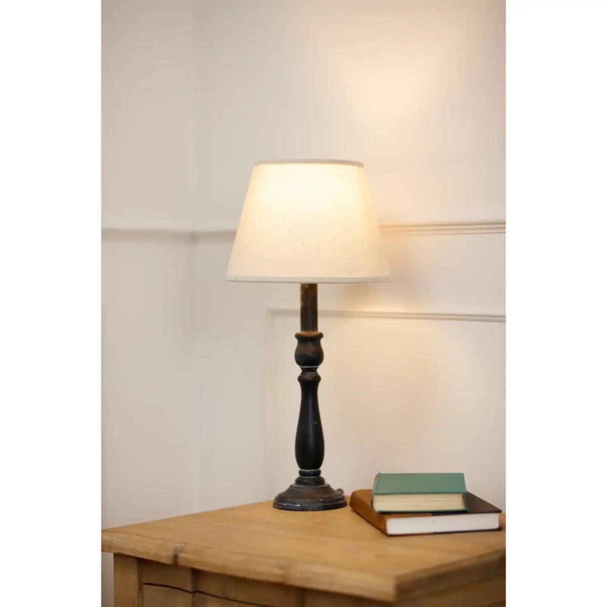 Ravenna Column Table Lamp With Linen Shade - Price Crash Furniture