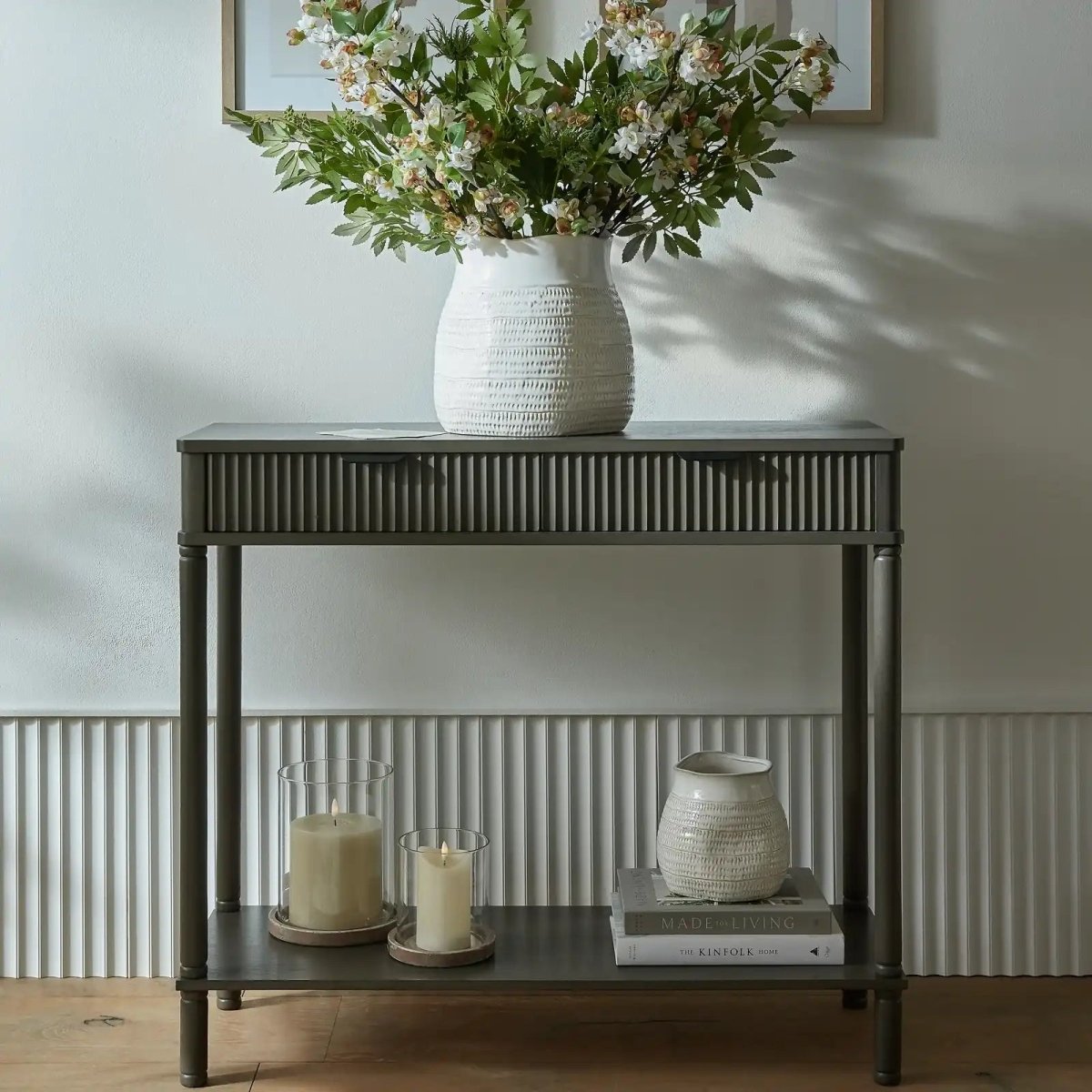 Reed Collection 2 Drawer Hallway Console Table - Price Crash Furniture
