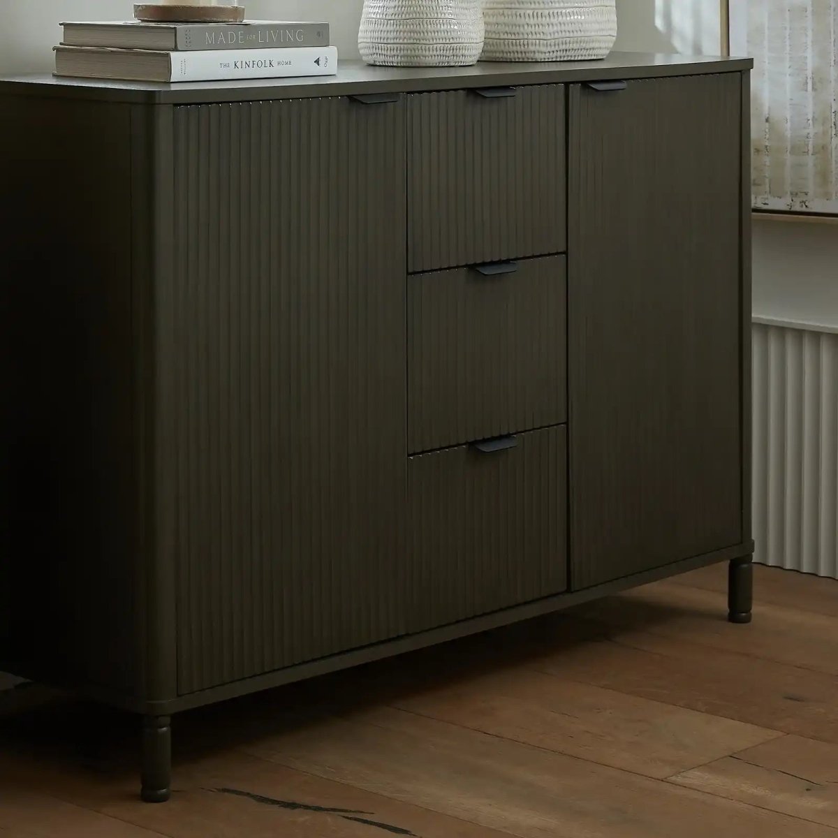Reed Collection 3 Drawer 2 Door Sideboard Buffet Unit - Price Crash Furniture