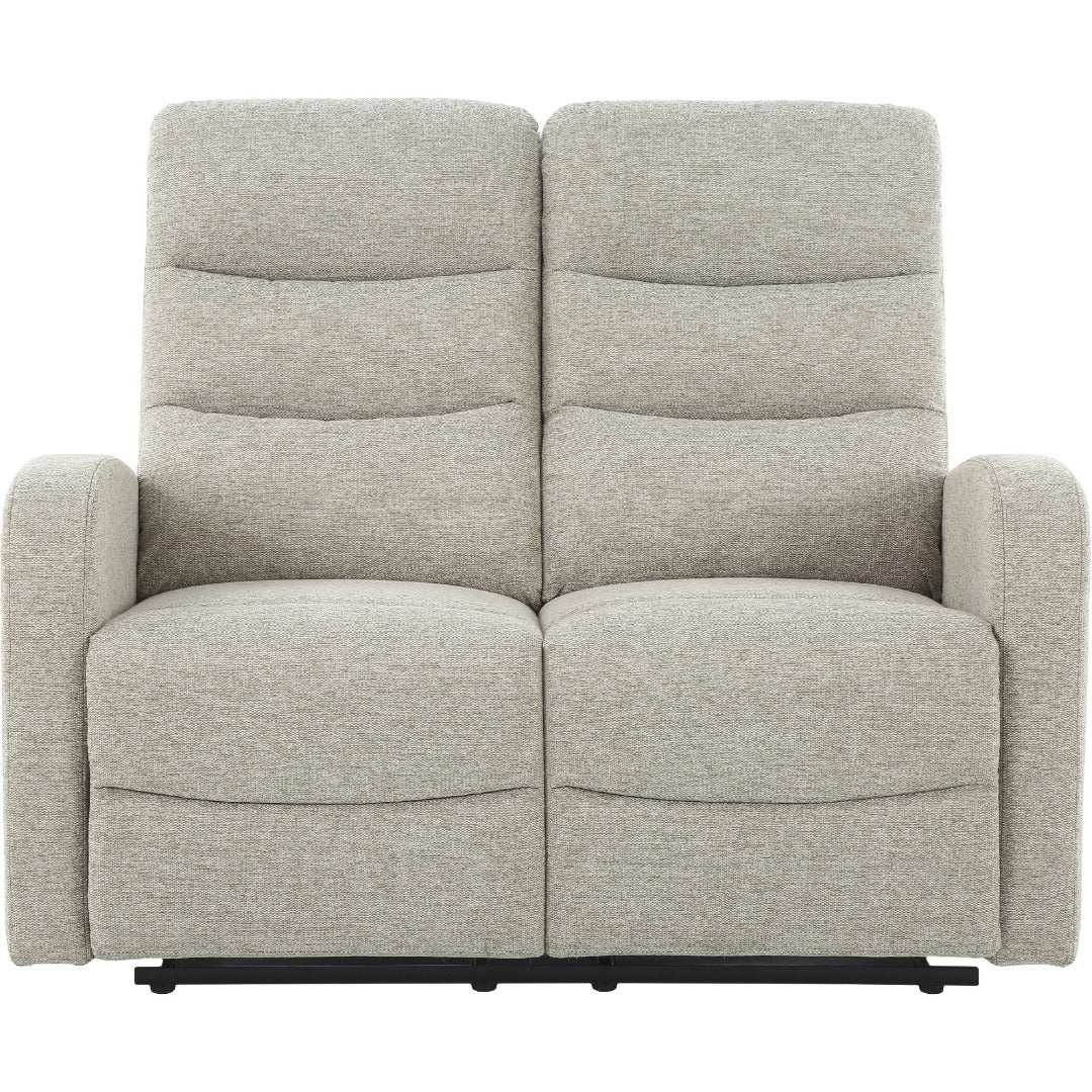 Rena 2 Seater Manual Recliner Natural Fabric - Price Crash Furniture