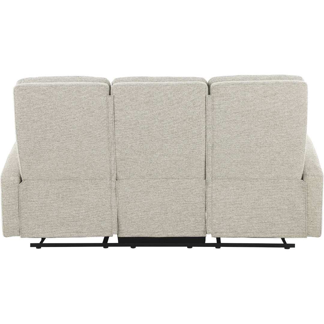 Rena 3 Seater Manual Recliner Natural Fabric - Price Crash Furniture
