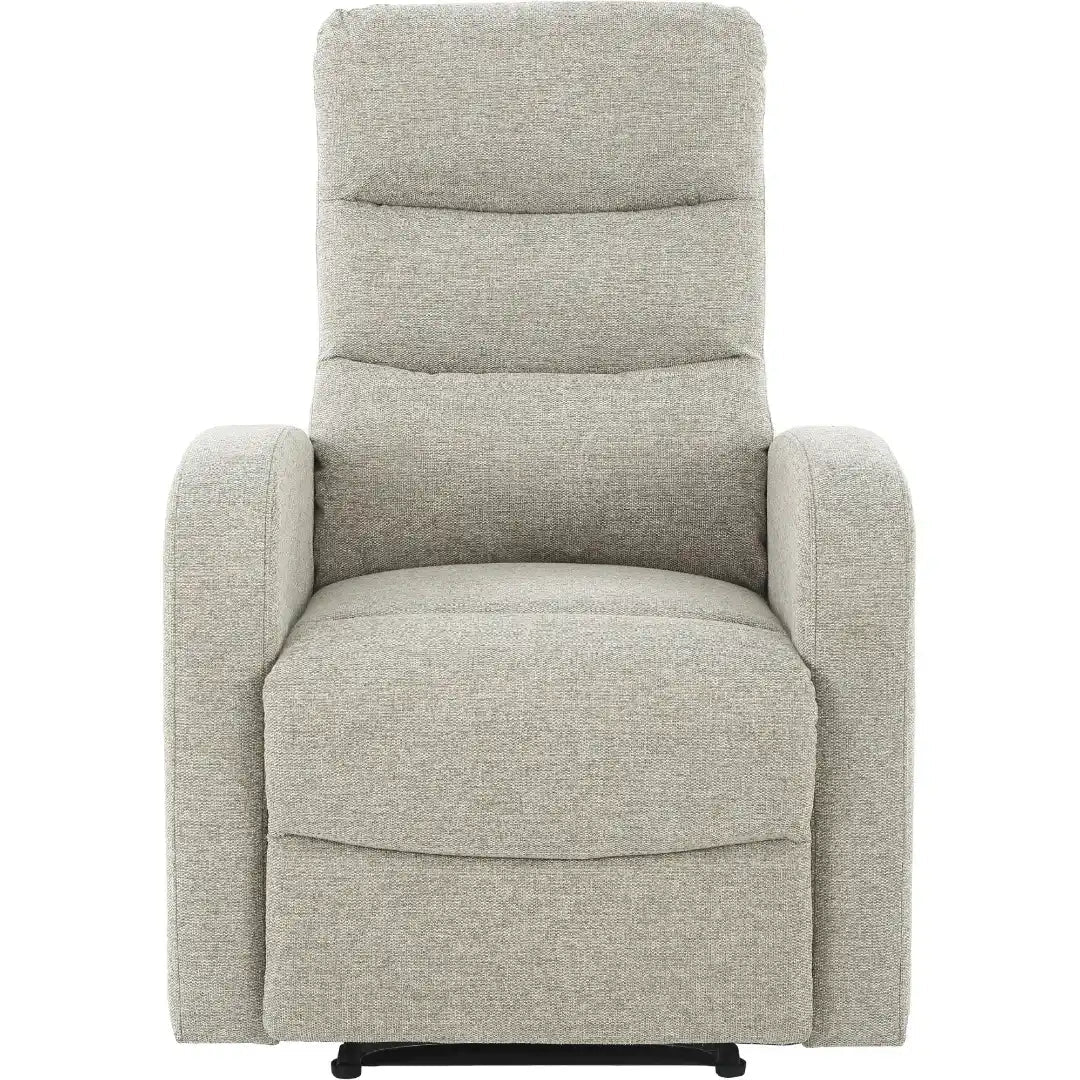 Rena Armchair Manual Recliner Natural Fabric - Price Crash Furniture