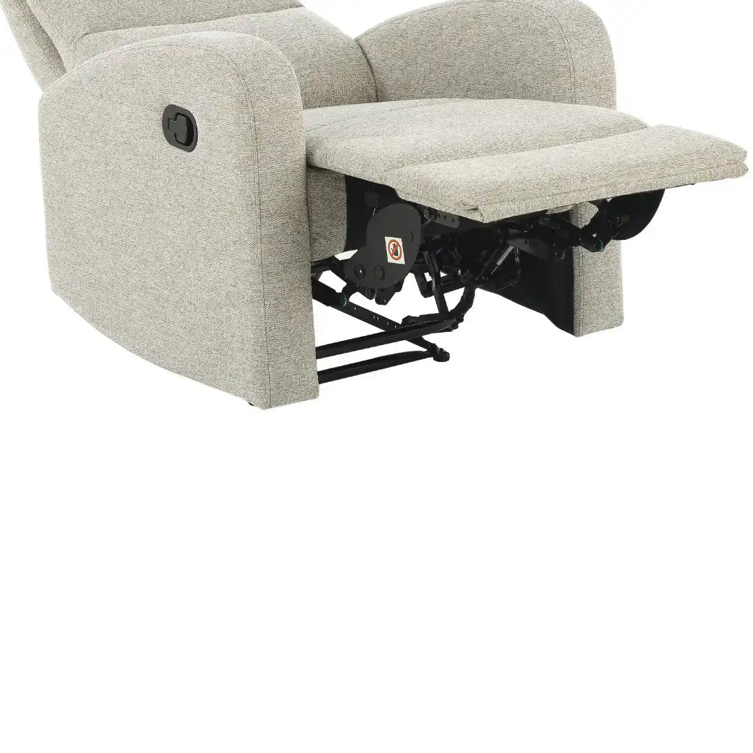 Rena Armchair Manual Recliner Natural Fabric - Price Crash Furniture