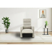 Rena Armchair Manual Recliner Natural Fabric - Price Crash Furniture