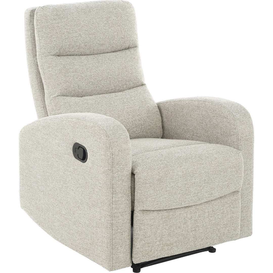 Rena Armchair Manual Recliner Natural Fabric - Price Crash Furniture
