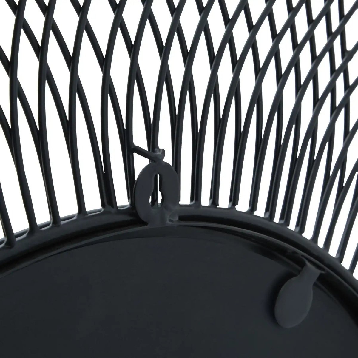 Rio Black Large Wire Mirror - Price Crash Furniture