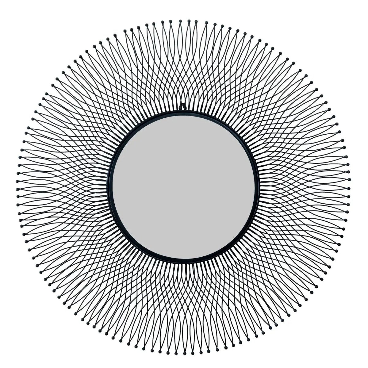 Rio Black Large Wire Mirror - Price Crash Furniture