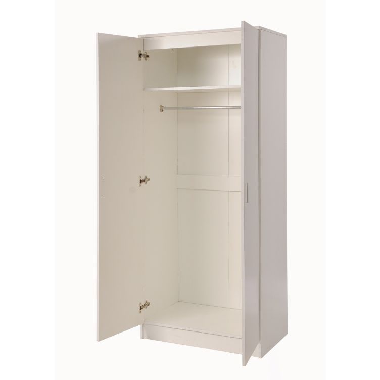 Rio Costa 2 Door Wardrobe in White by TAD - Price Crash Furniture