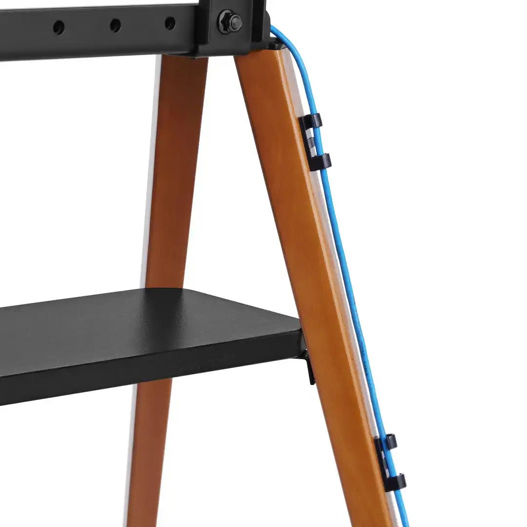 Roma Easel TV Stand in Dark Wood - Price Crash Furniture