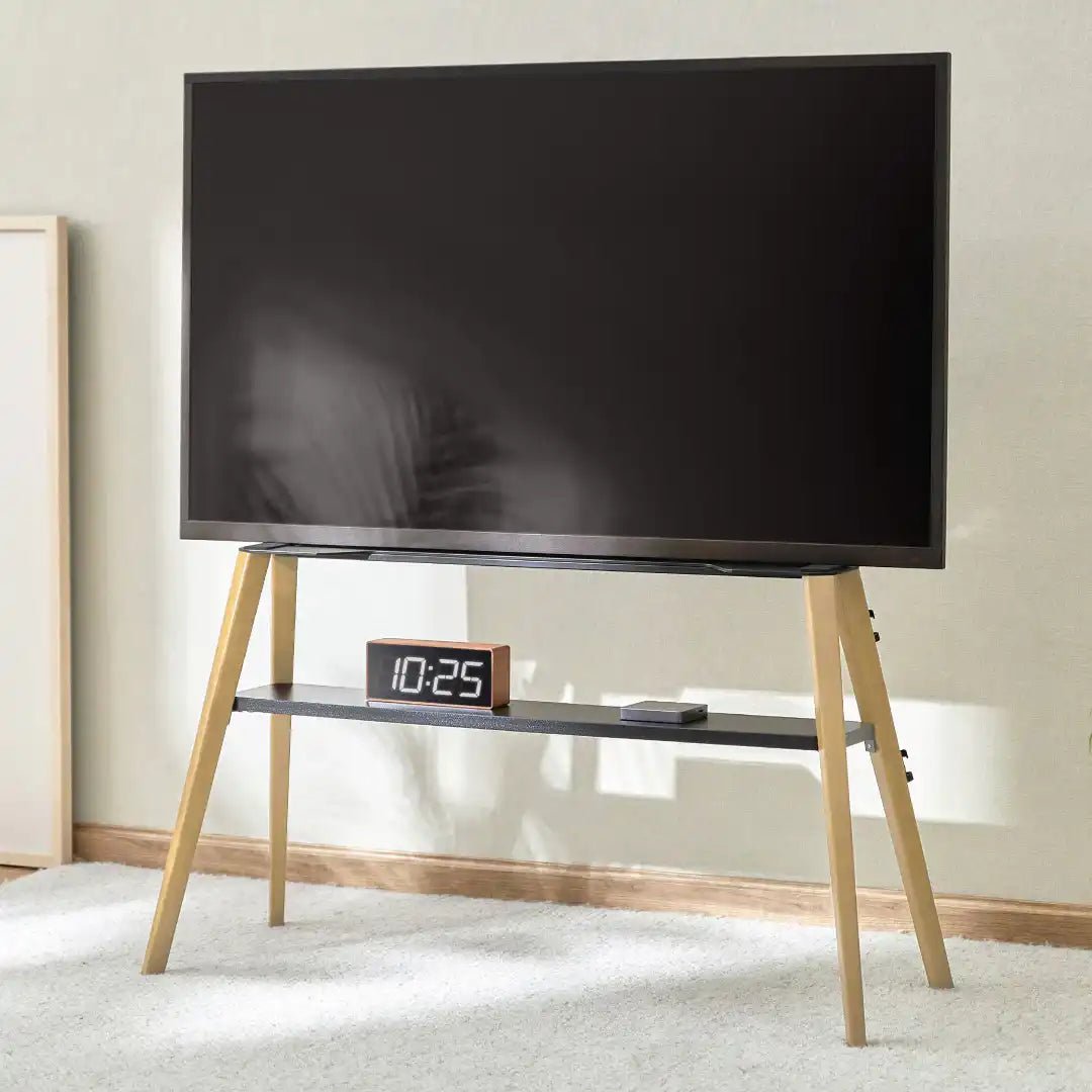 Roma Easel TV Stand in Light Wood - Price Crash Furniture