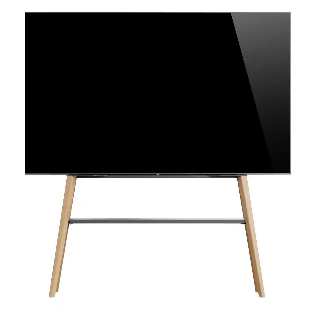Roma Easel TV Stand in Light Wood - Price Crash Furniture