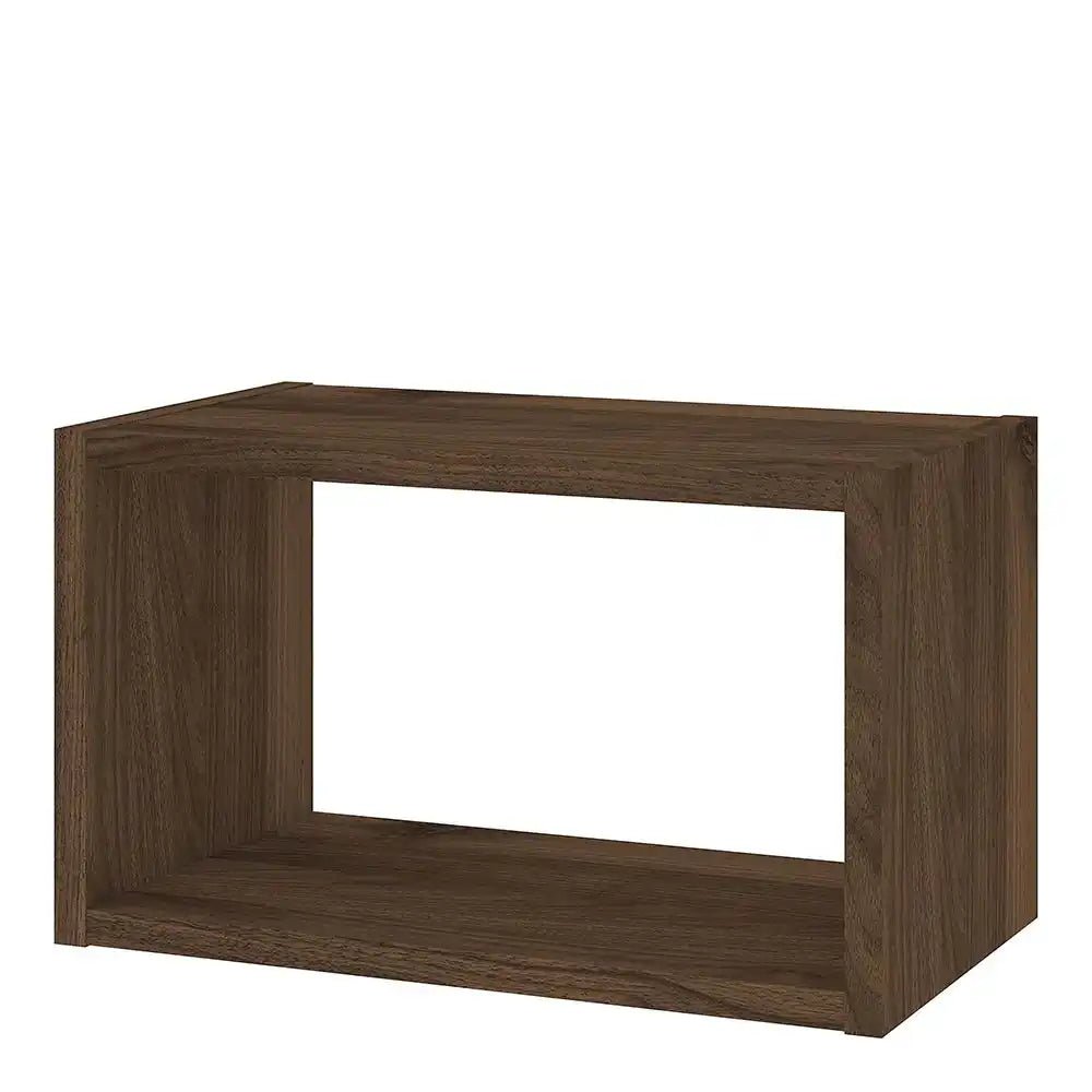 Roomers Wall Shelf Unit in Walnut - Price Crash Furniture