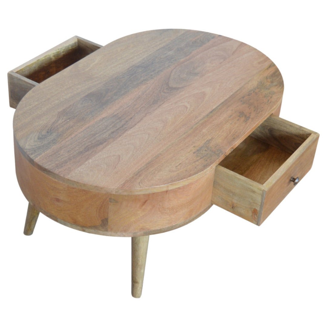 Rounded Coffee Table - Price Crash Furniture