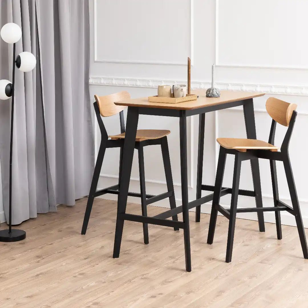 Roxby Bar Table in Oak - Price Crash Furniture