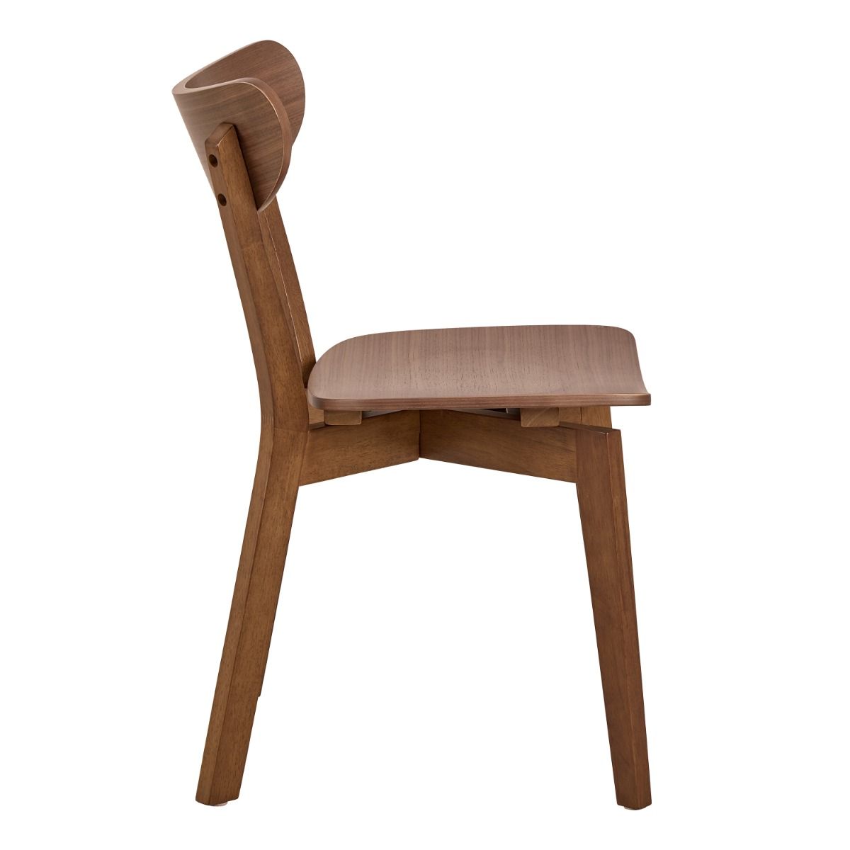 Roxby Dining Chairs In Walnut Set Of 2 - Price Crash Furniture