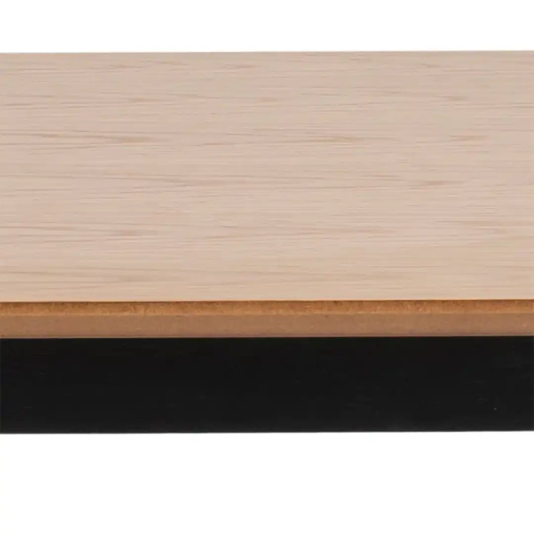 Roxby Dining Table in Oak & Black - Price Crash Furniture