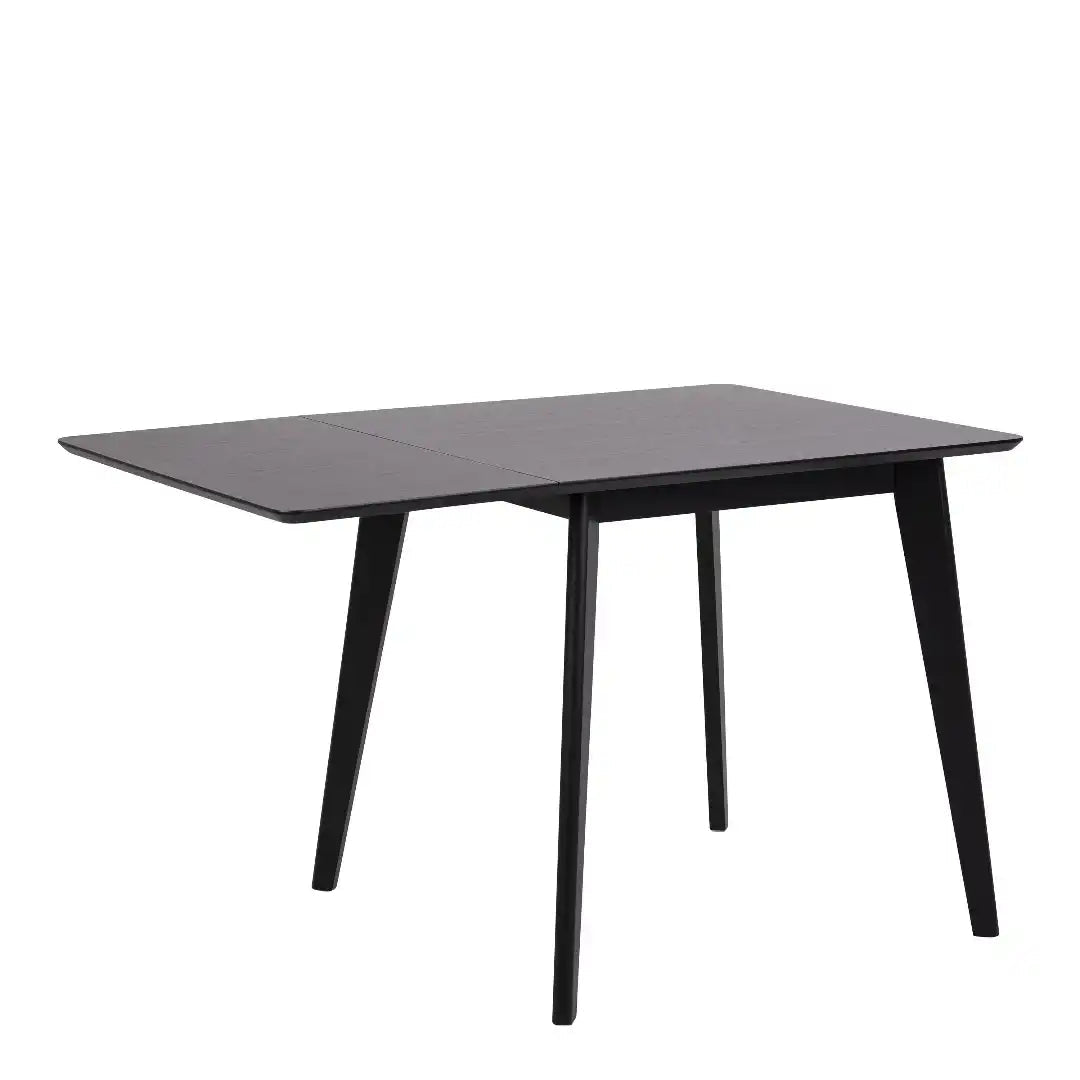Roxby Extending Dining Table 80 - 120cm in Black - Price Crash Furniture