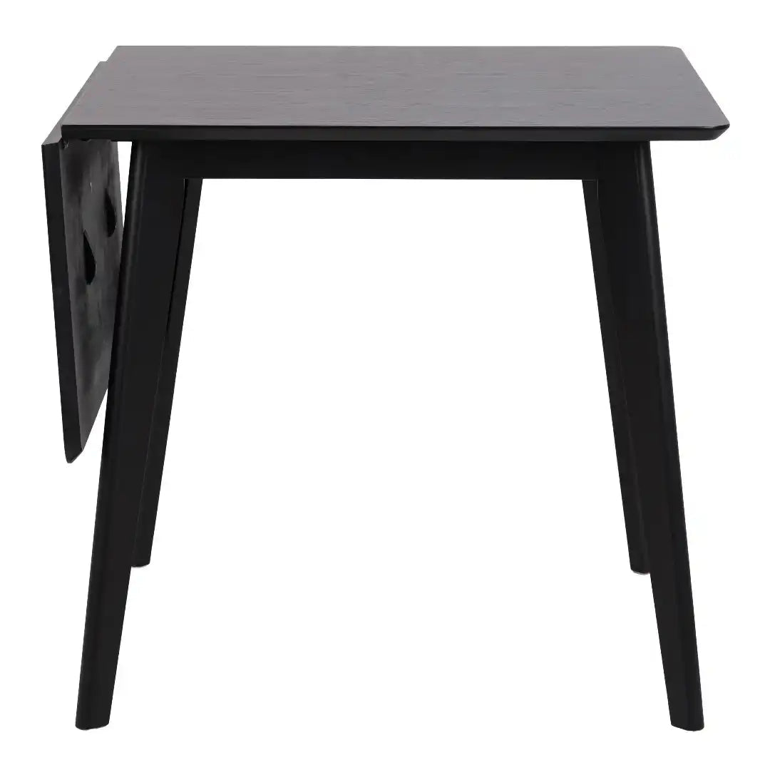 Roxby Extending Dining Table 80 - 120cm in Black - Price Crash Furniture