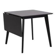 Roxby Extending Dining Table 80 - 120cm in Black - Price Crash Furniture