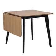 Roxby Extending Dining Table 80 - 120cm in Oak & Black - Price Crash Furniture