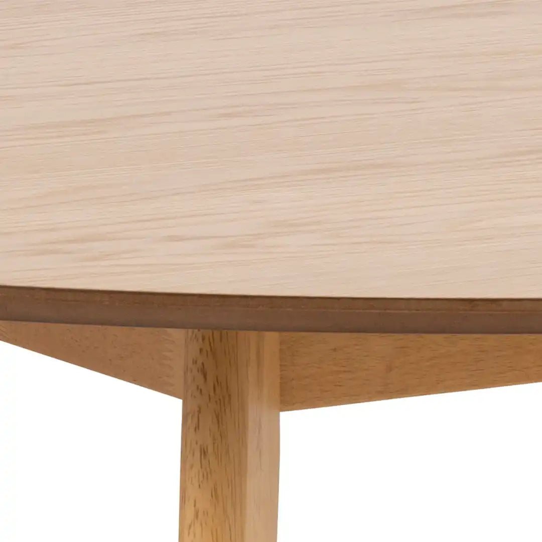 Roxby Round Dining Table in Oak 140x76cm - Price Crash Furniture
