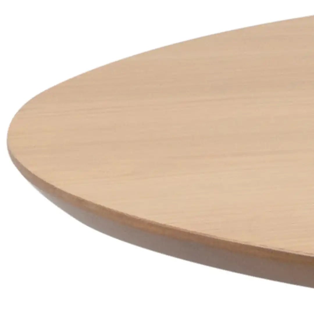Roxby Round Dining Table in Oak & Black - Price Crash Furniture