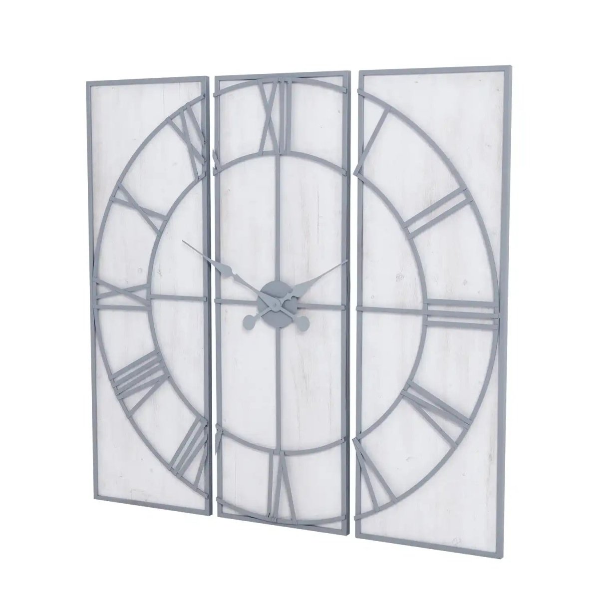 Roza Panelled Wall Clock - Price Crash Furniture