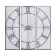 Roza Panelled Wall Clock - Price Crash Furniture
