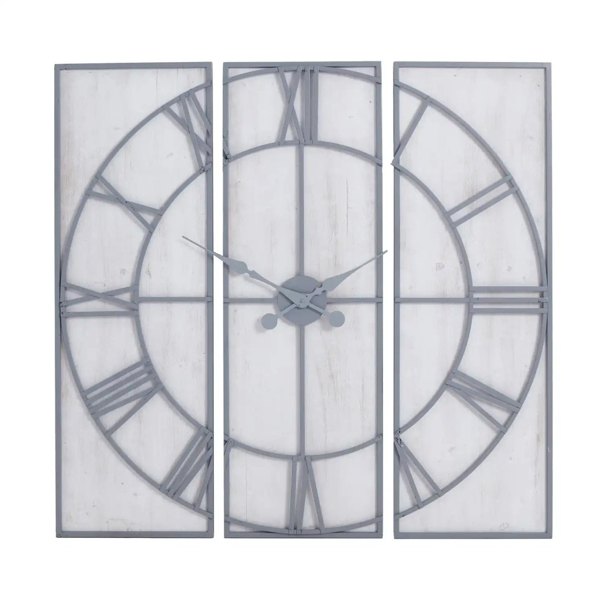 Roza Panelled Wall Clock - Price Crash Furniture