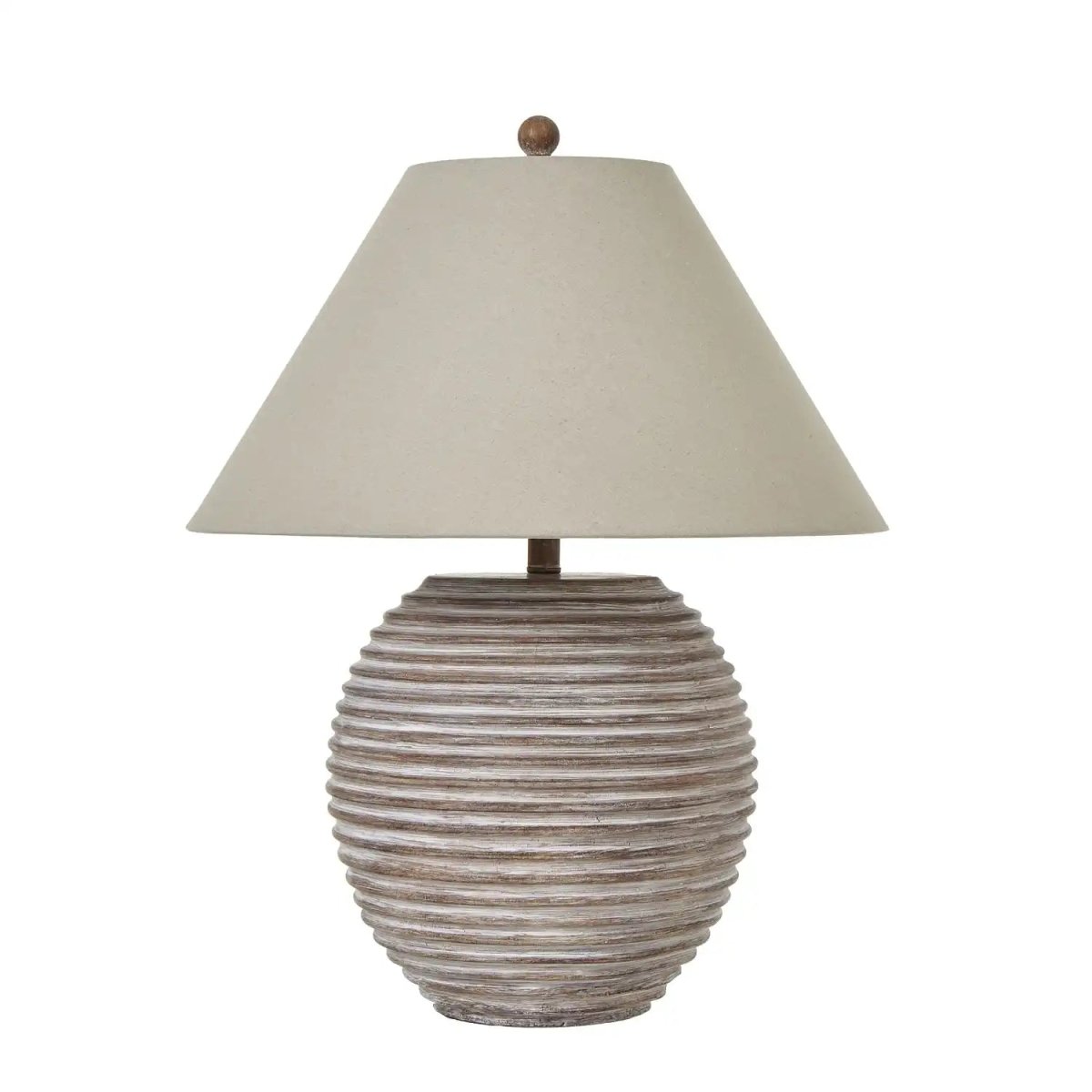 Saturn Table Lamp With Linen Shade - Price Crash Furniture