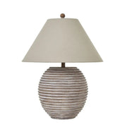 Saturn Table Lamp With Linen Shade - Price Crash Furniture