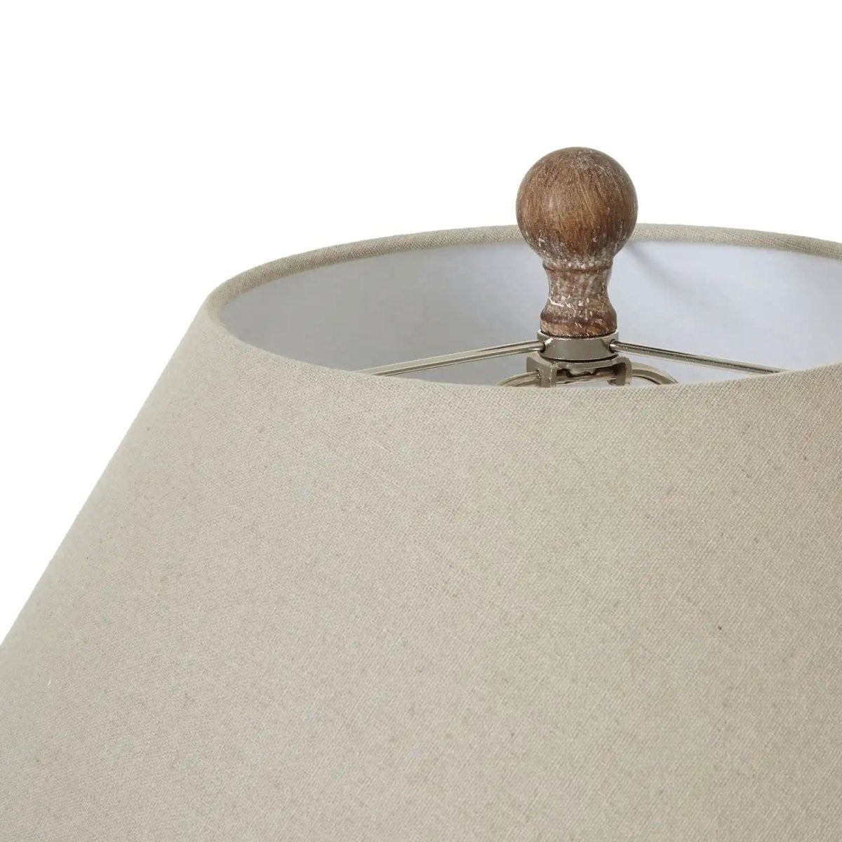 Saturn Table Lamp With Linen Shade - Price Crash Furniture