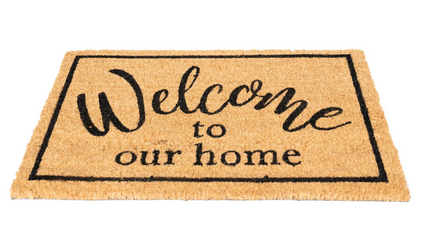 Coir Doormat with ''Welcome To Our Home'' - Price Crash Furniture