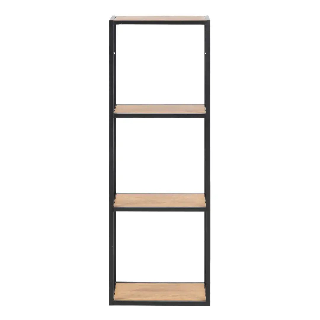 Seaford Black Metal Wall Shelf - Price Crash Furniture