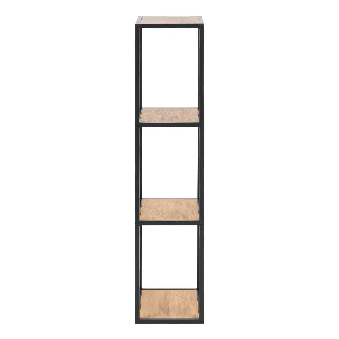 Seaford Black Metal Wall Shelf - Price Crash Furniture