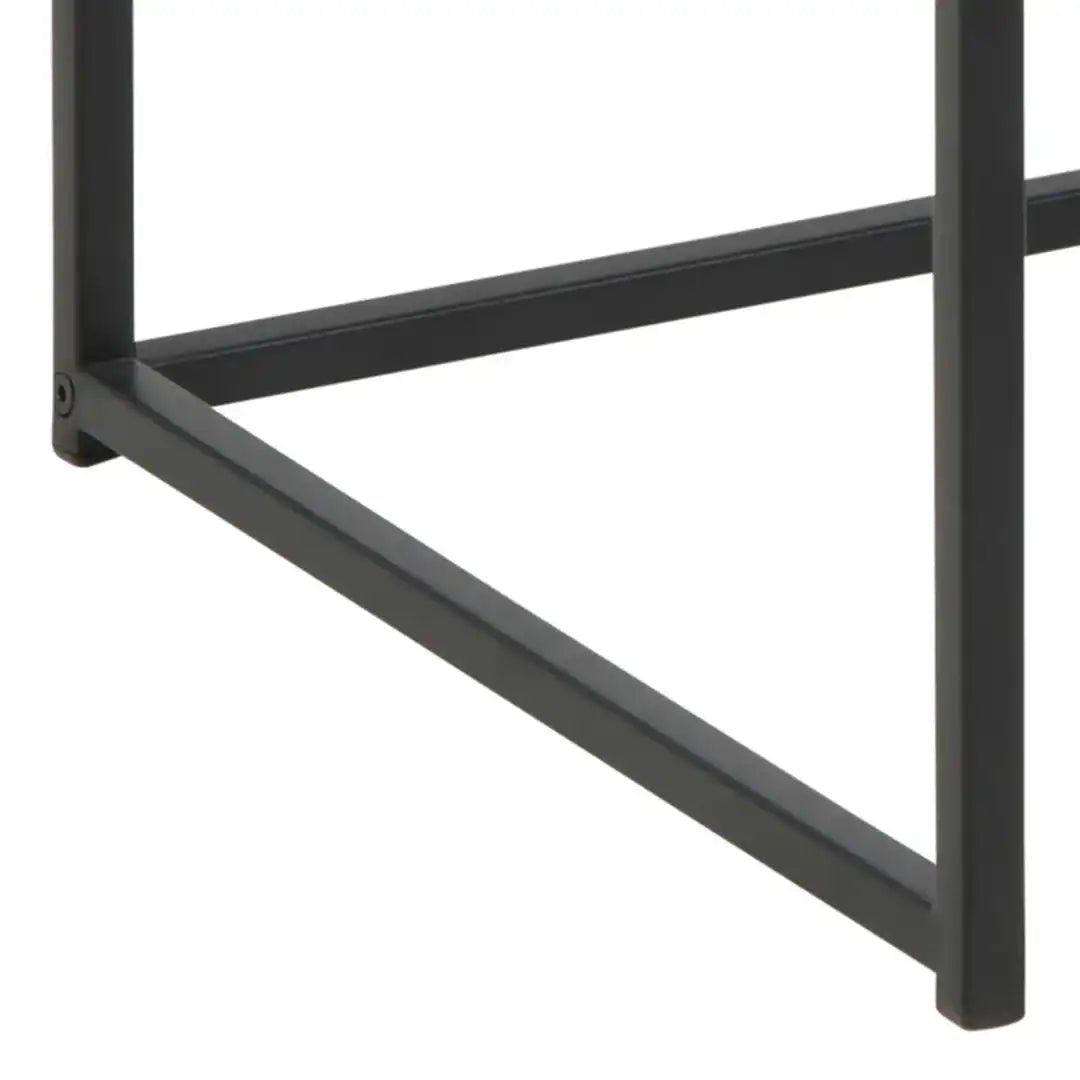 Seaford Office Desk in Black & Oak - Price Crash Furniture