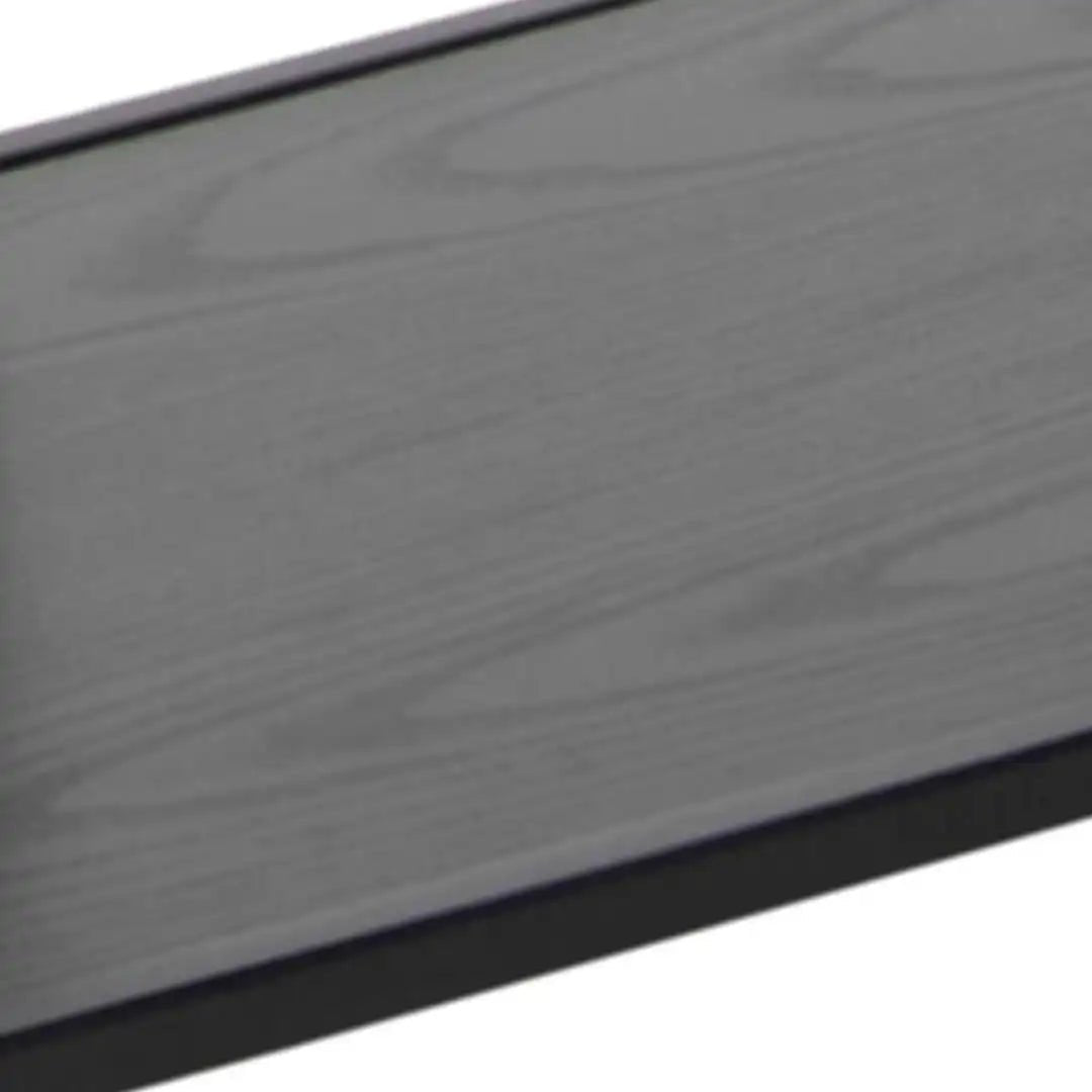 Seaford Tall Black Metal Bookcase with 5 Black Shelves - Price Crash Furniture