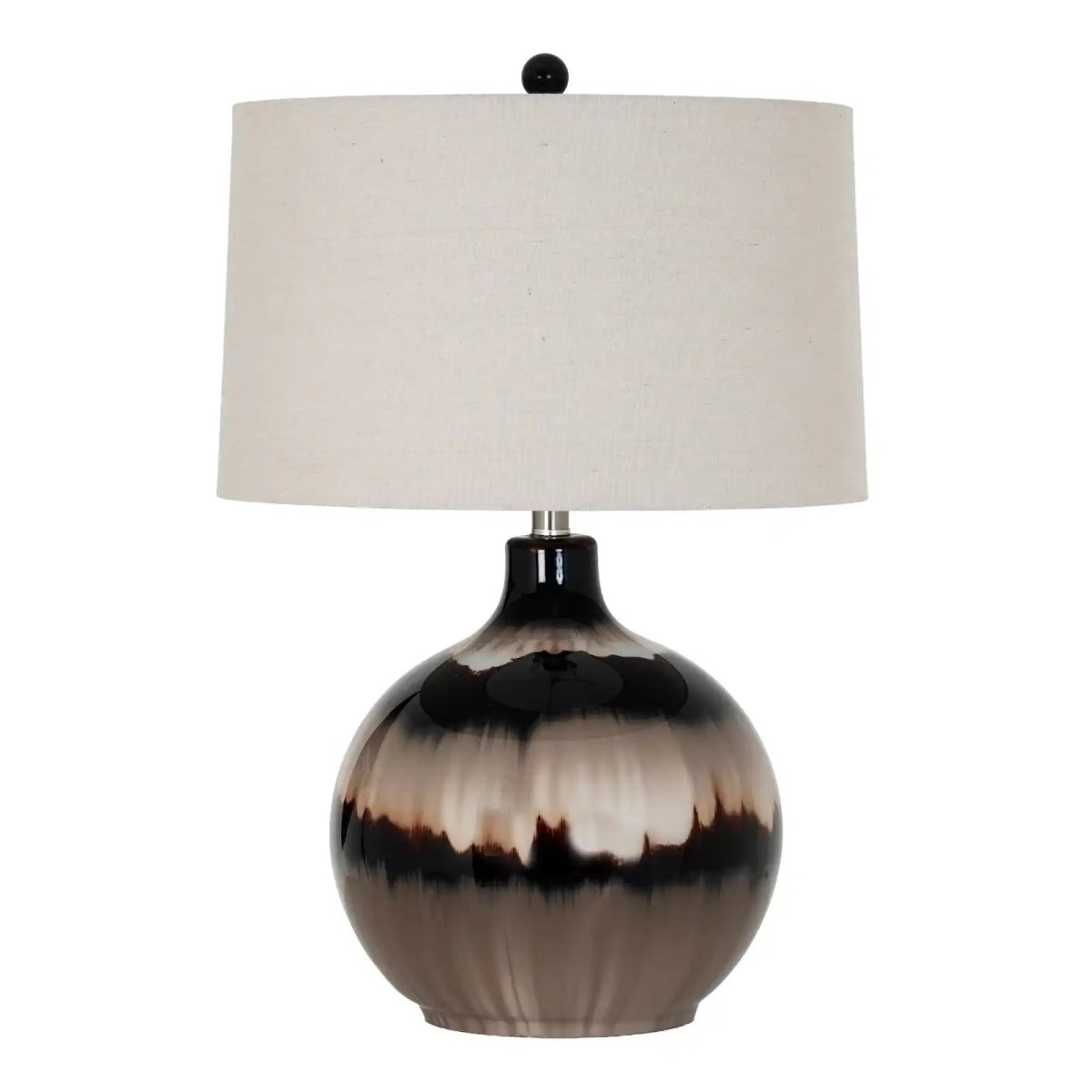 Sepia Shadows Table Lamp With Linen Shade - Price Crash Furniture