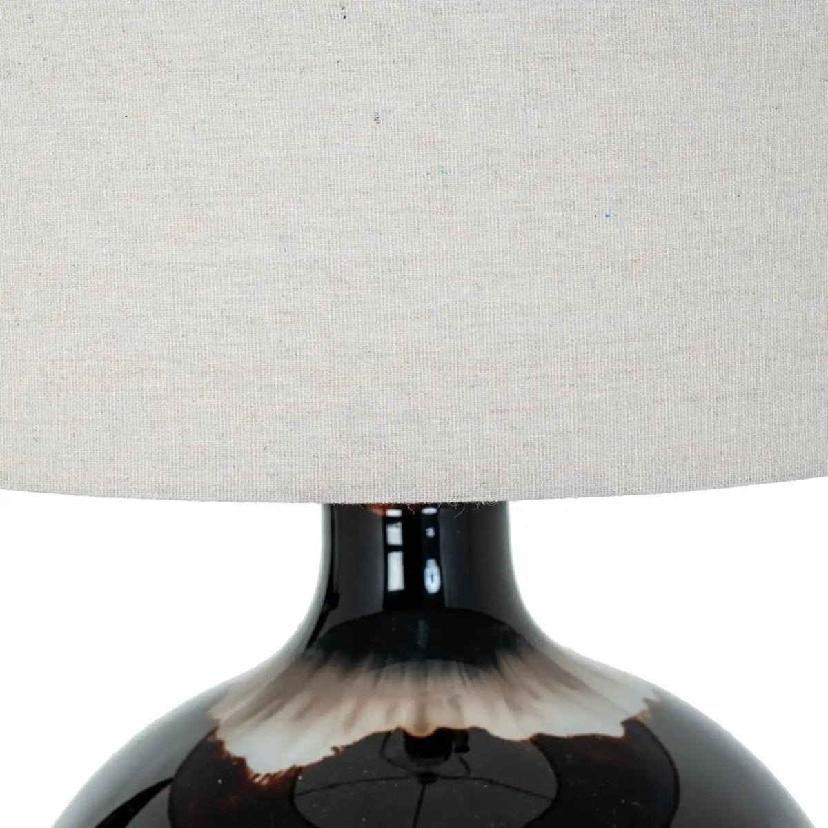 Sepia Shadows Table Lamp With Linen Shade - Price Crash Furniture