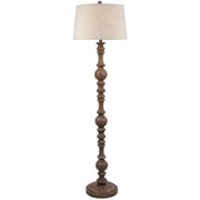 Seraphia Floor Lamp With Edged Linen Shade - Price Crash Furniture