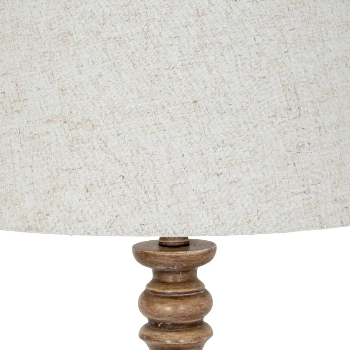 Seraphia Floor Lamp With Edged Linen Shade - Price Crash Furniture