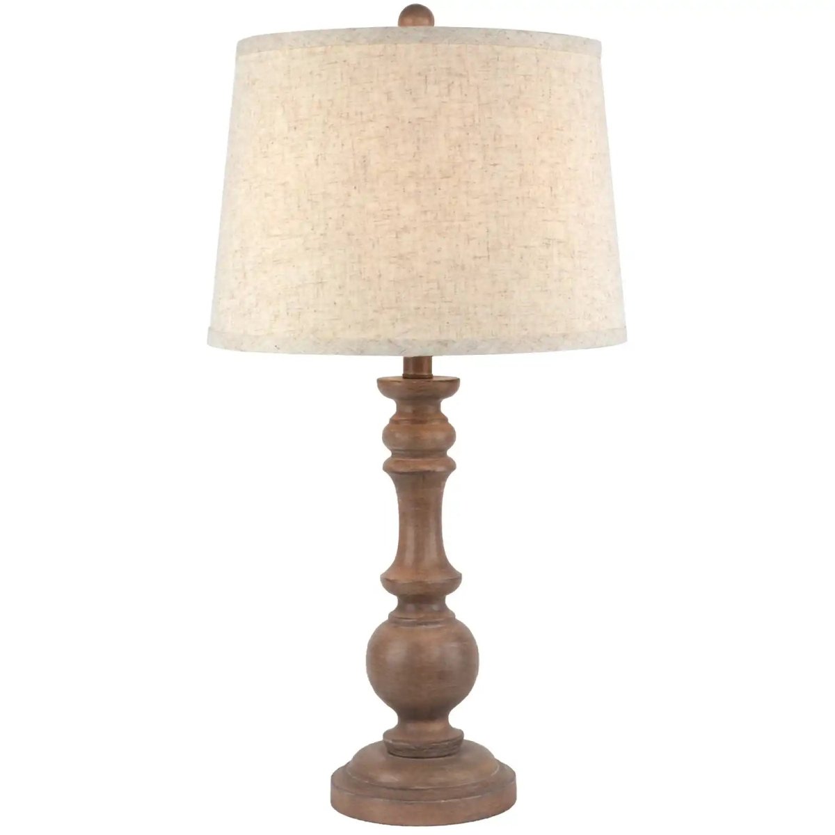 Seraphia Table Lamp With Edged Linen Shade - Price Crash Furniture