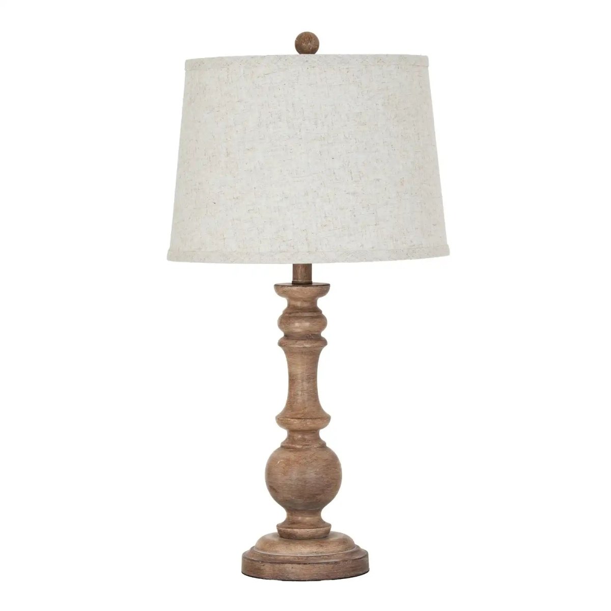 Seraphia Table Lamp With Edged Linen Shade - Price Crash Furniture