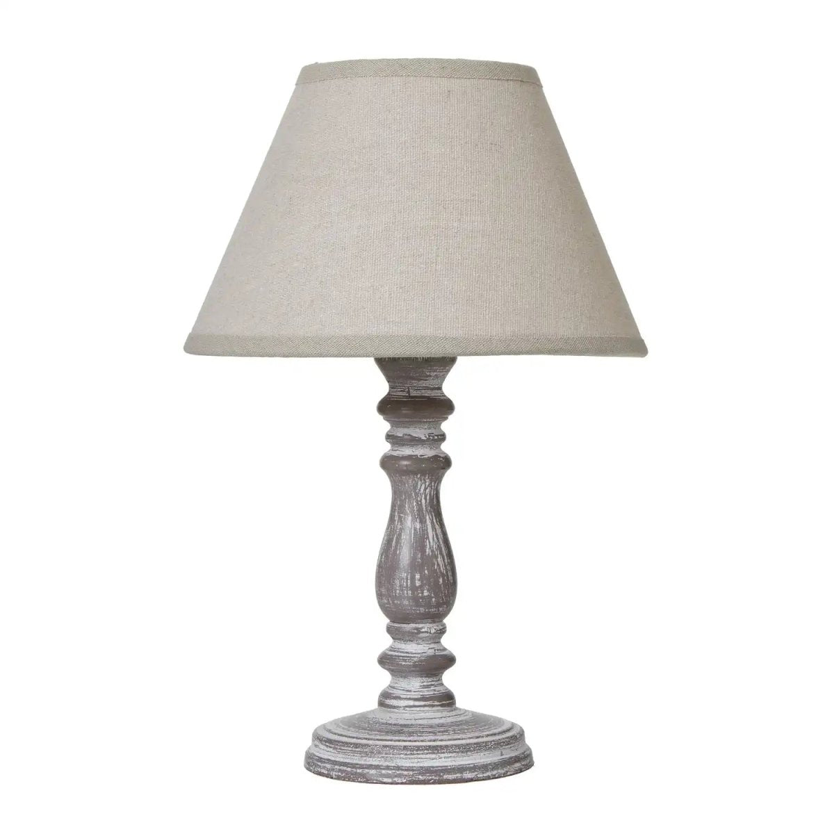 Setia Column Table Tamp With Linen Shade - Price Crash Furniture