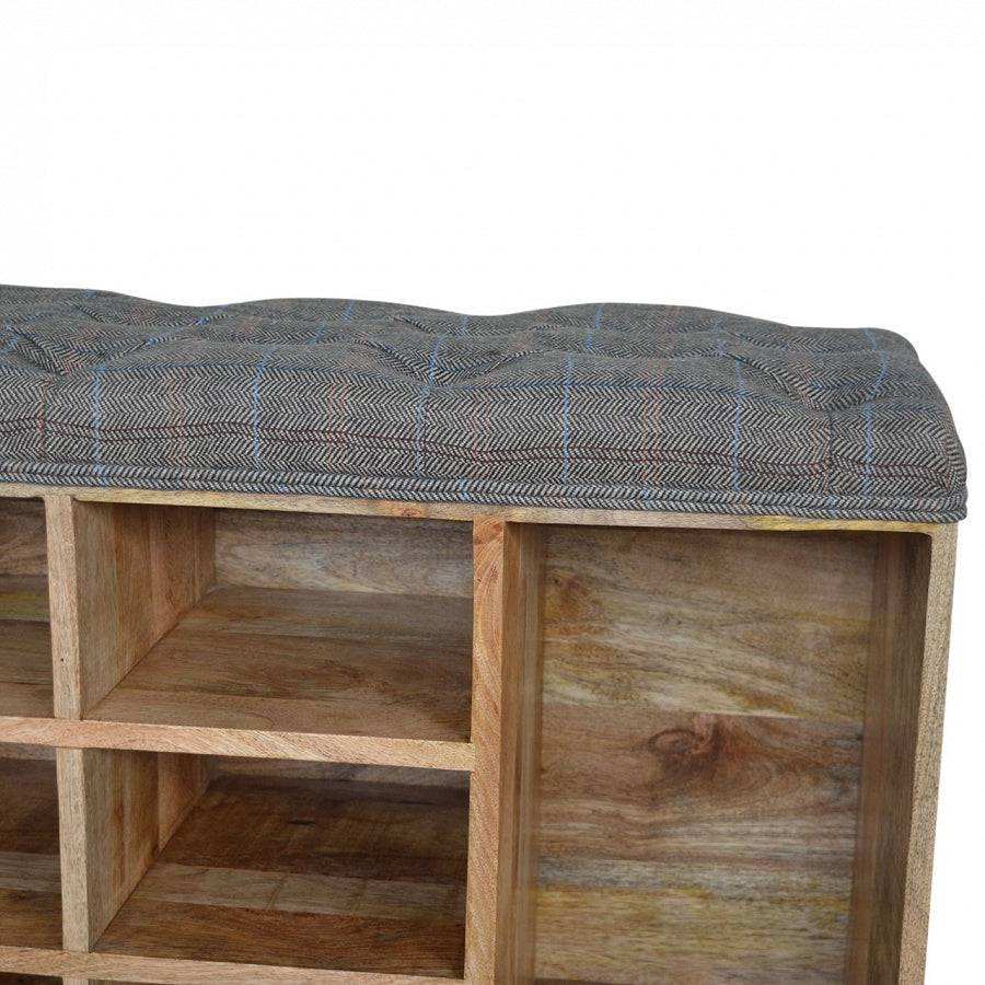 Shoe Cabinet With Upholstered Seat - Price Crash Furniture