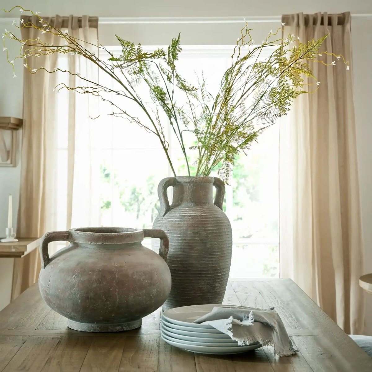 Siena Large Brown Amphora Pot - Price Crash Furniture