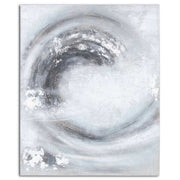 Sierra Silver And Grey Hand Painted Canvas - Price Crash Furniture